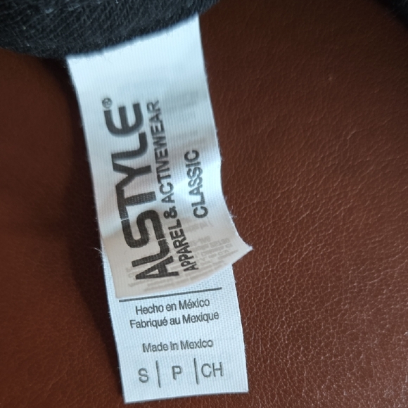 Alstyle Black Tee with Skull Graphic - Picture 2 of 5